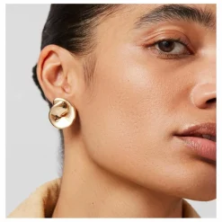 Clearance Jenny Bird Boucles d'Oreilles Rio Button | Doré