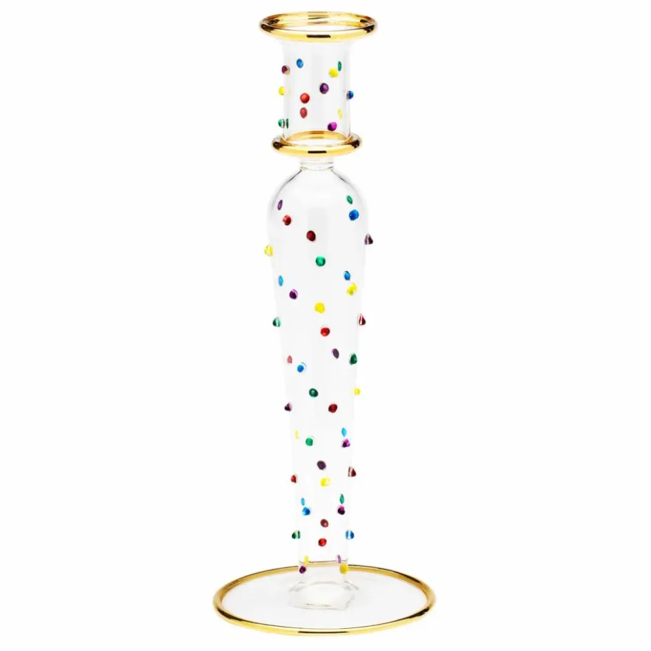 Anna + Nina Bougeoir Confetti en verre| Vases, Objets Déco