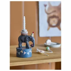 Bloomingville Mini Bougeoir Eléphant Flor|Enfant Objets Déco, Miroirs Enfant