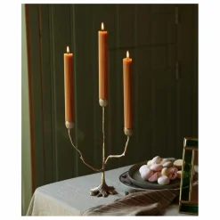 Doing Goods Bougeoir Misty Triple en laiton recyclé || Vases, Objets Déco