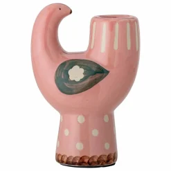 Hot Bloomingville Bougeoir oiseau en grès Trudy | Rose