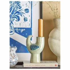 Bloomingville Vases, Objets Déco*Bougeoir oiseau en grès Trudy |