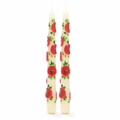 Anna + Nina Bougies Flower - Set de 2|Homme Bougies, Senteurs|Bougies, Senteurs