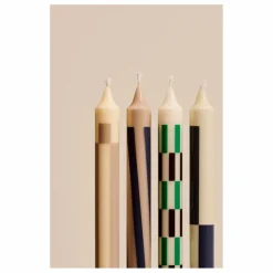 Hay Bougies Pattern - Set de 4 ||Homme Bougies, Senteurs|Bougies, Senteurs