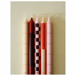 Homme Hay Bougies, Senteurs|Bougies, Senteurs*Bougies Pattern - Set de 4 |