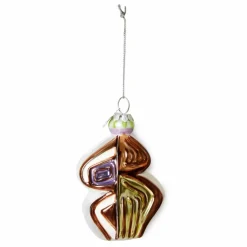 New Boule de Noël anatomic ovale en verre Enfant Décoration De Fête