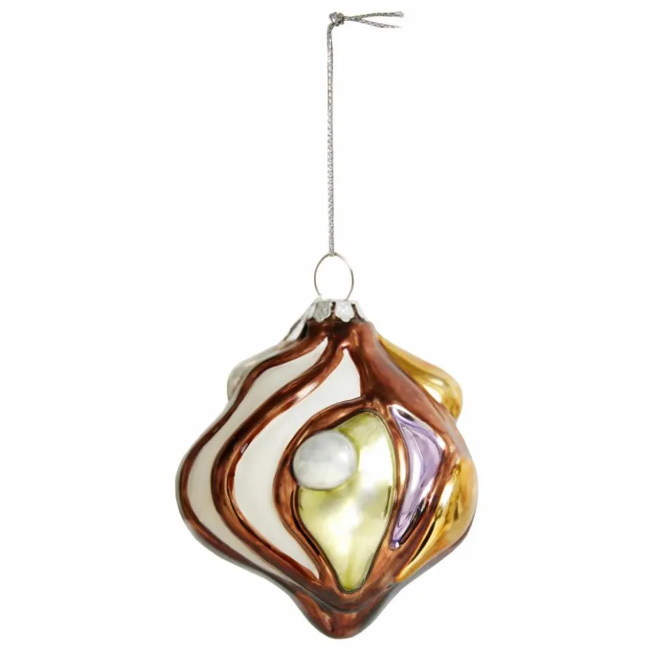 Best HKliving Boule de Noël anatomic ronde en verre Multicolore