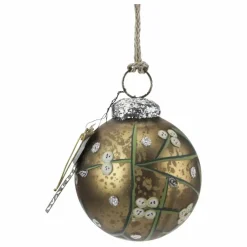 Online Walther & Co Boule de Noël avec une branche de houx | Bronze