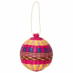 Hot Ames Boule de noël Jipi en rotin Multicolore