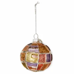 HKliving Boule de Noël ronde en verre|Enfant Décoration De Fête