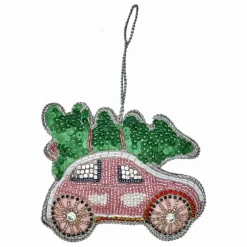 Enfant Rice Décoration De Fête*Boule de Noël Voiture et Sapin |