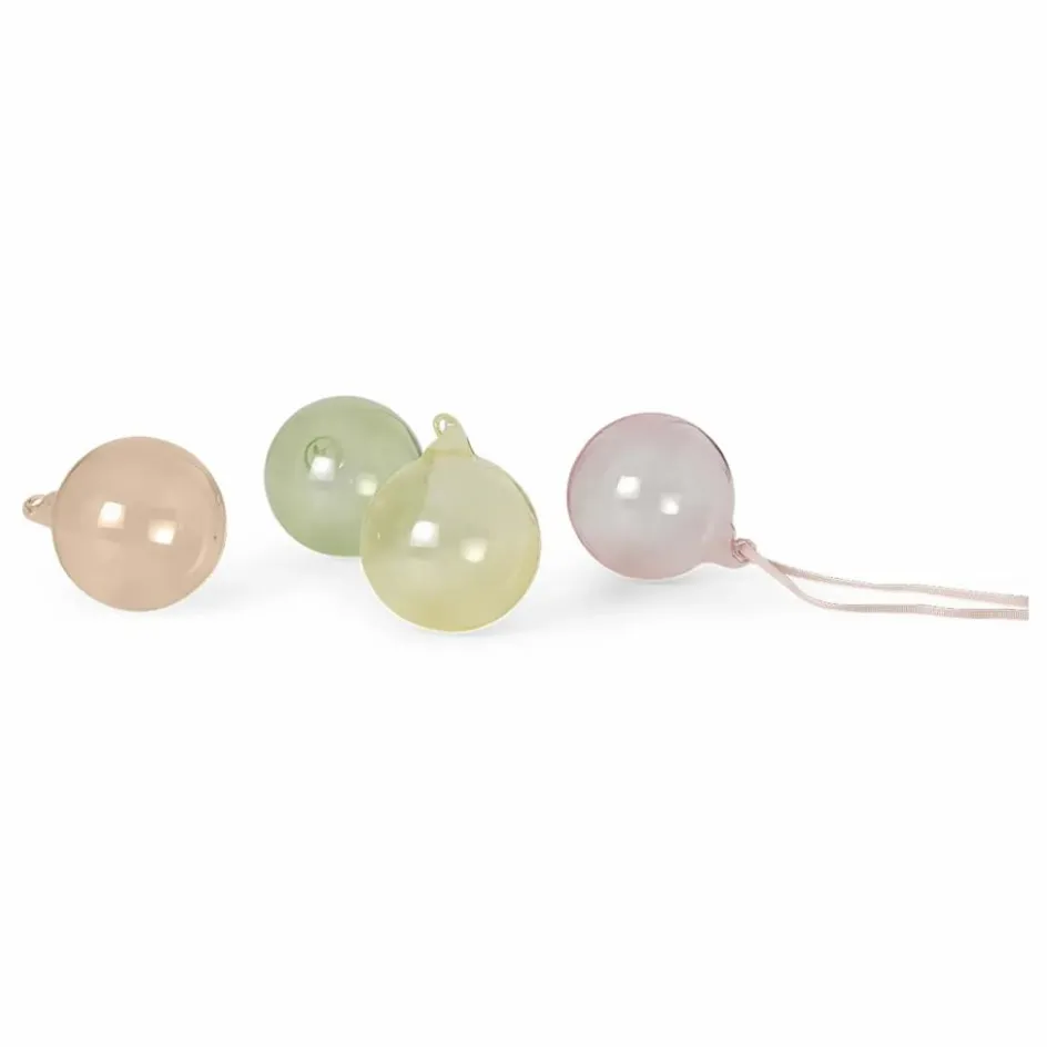 Online Boules de Noël en verre - Set de 4 | Enfant Décoration De Fête