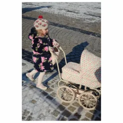 Sale Konges Sløjd Béret Belou Roses Coton Bio | Ecru