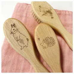 Hot Barnabé aime le café Brosse à cheveux oiseau en et poils de soie Hêtre