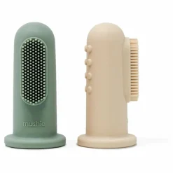 Mushie Brosses à dents bébé - Set de 2 ||Enfant Soins Du Corps|Soins Du Corps