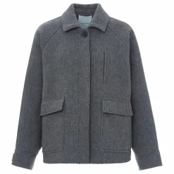 Outlet Pomandère Caban Laine | Gris graphite