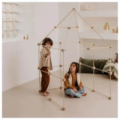 Discount Sarbakane Cabane à construire - Pack Castor - 111 pièces Bois clair