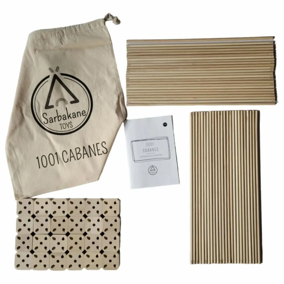 Online Cabane à construire - Pack Ecureuil - 72 pièces Tipis, Cabanes