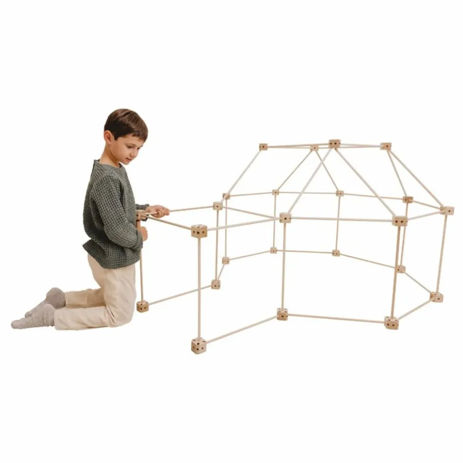 Online Cabane à construire - Pack Ecureuil - 72 pièces Tipis, Cabanes