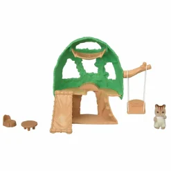 Sylvanian Families Cabane des bébés et bébé écureuil Multicolore