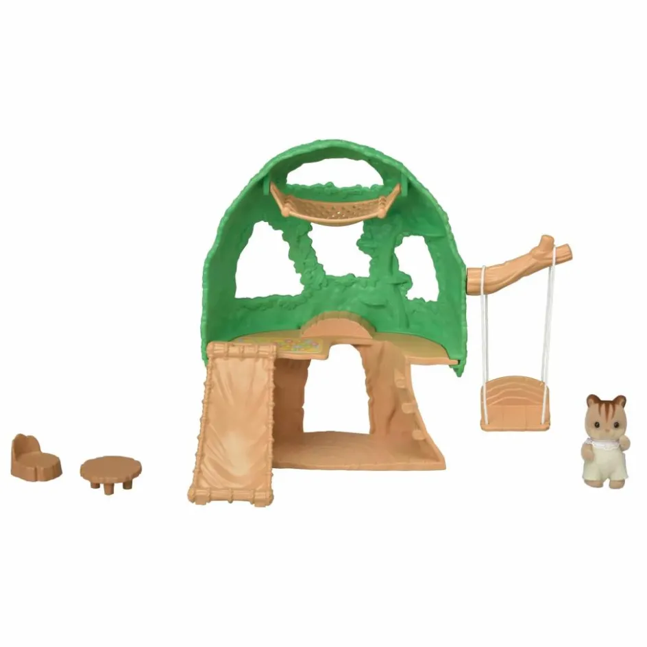 Sylvanian Families Cabane des bébés et bébé écureuil Multicolore
