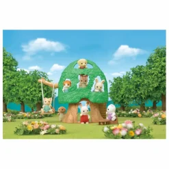 Sylvanian Families Cabane des bébés et bébé écureuil Multicolore