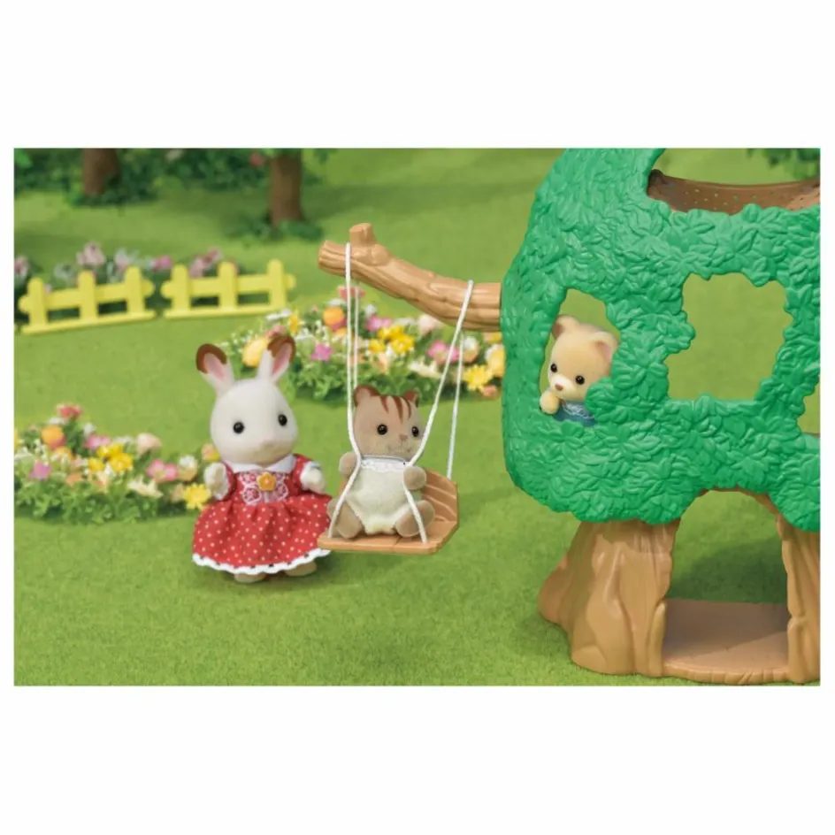 Sylvanian Families Cabane des bébés et bébé écureuil Multicolore