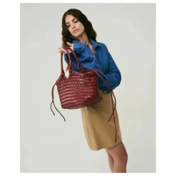 Clearance Vipera Cabas Crudelia Cuir | Rouge foncé