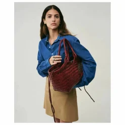 Clearance Vipera Cabas Crudelia Cuir | Rouge foncé