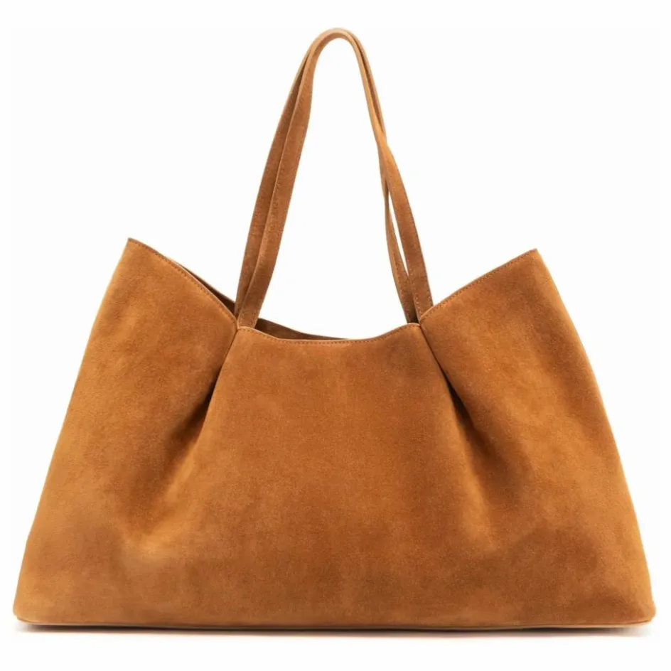 Online Elleme Cabas Dimple Suède | Cognac