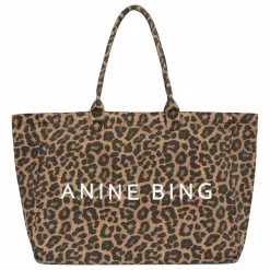 Discount Anine Bing Cabas Leo Léopard | Marron