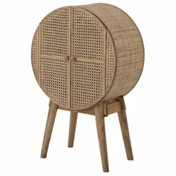 New Bloomingville Cabinet rond Otto en cannage Naturel