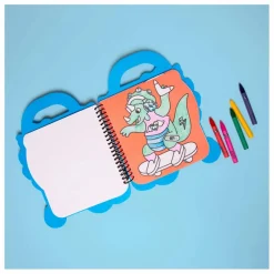 Omy Cahier de coloriage avec stickers Dino| Loisirs Créatifs