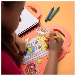 Best Omy Cahier de coloriage avec stickers Yummy Orange
