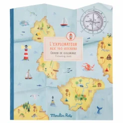 Moulin Roty Cahier stickers L'explorateur| Loisirs Créatifs
