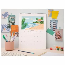 La Petite Épicerie Calendrier à peindre 2026 Multicolore