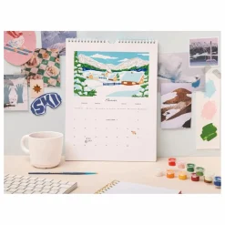 La Petite Épicerie Calendrier à peindre 2026 Multicolore