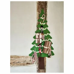 Outlet Bloomingville Calendrier de l'avent Douglas en coton | Vert