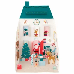 Meri Meri Calendrier de l'avent en papier La maison du Père Noël|Enfant Décoration De Fête
