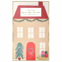 Meri Meri Calendrier de l'avent en papier La maison du Père Noël|Enfant Décoration De Fête