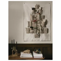 Clearance Ferm Living Calendrier de l'avent Pine en coton bio Naturel
