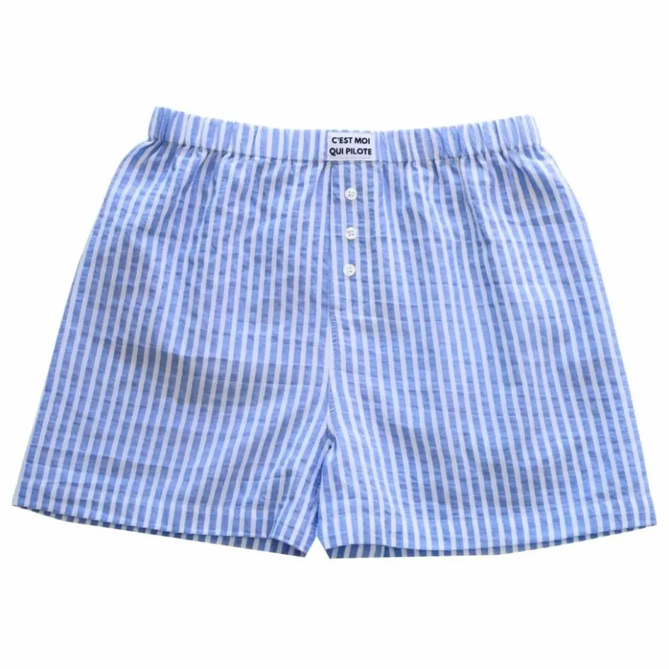Femme C'est moi qui pilote Sous-Vêtements|Lingerie, Chaussettes*Caleçon Rayures |