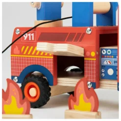 Moulin Roty Garages, Circuits*Camion de pompier avec ses accessoires |