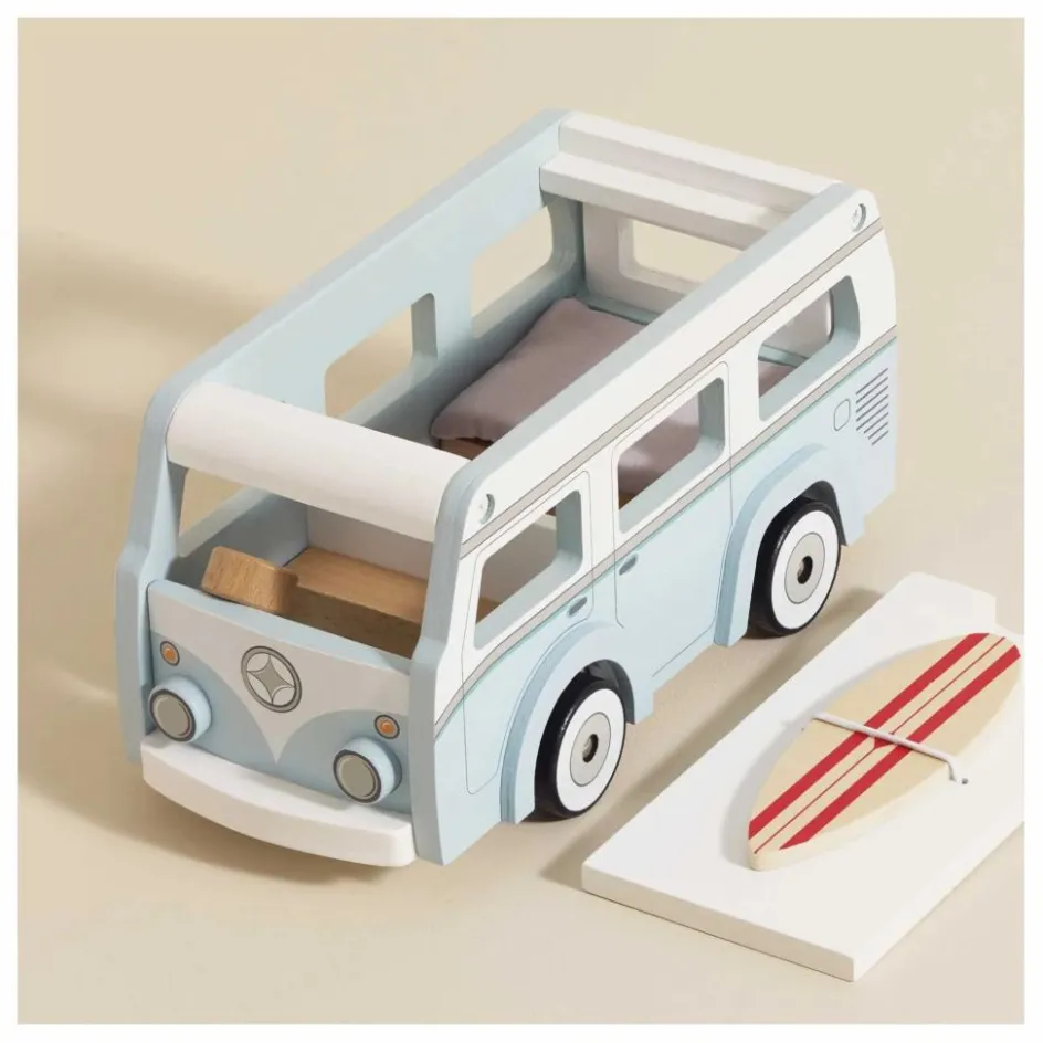 Hot Le Toy Van Camping-car en bois | Bleu