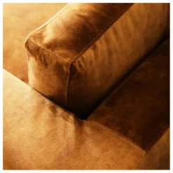 New Panac Edition Canapé 4 places Bellechasse light en velours gratté - 260 cm | Cognac