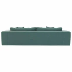 Best Panac Edition Canapé 3 places Bellechasse light en velours brut - 240 cm | Vert mousse