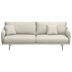 Panac Edition Canapé 3 places Isly en bouclette - 205 cm | Off-White