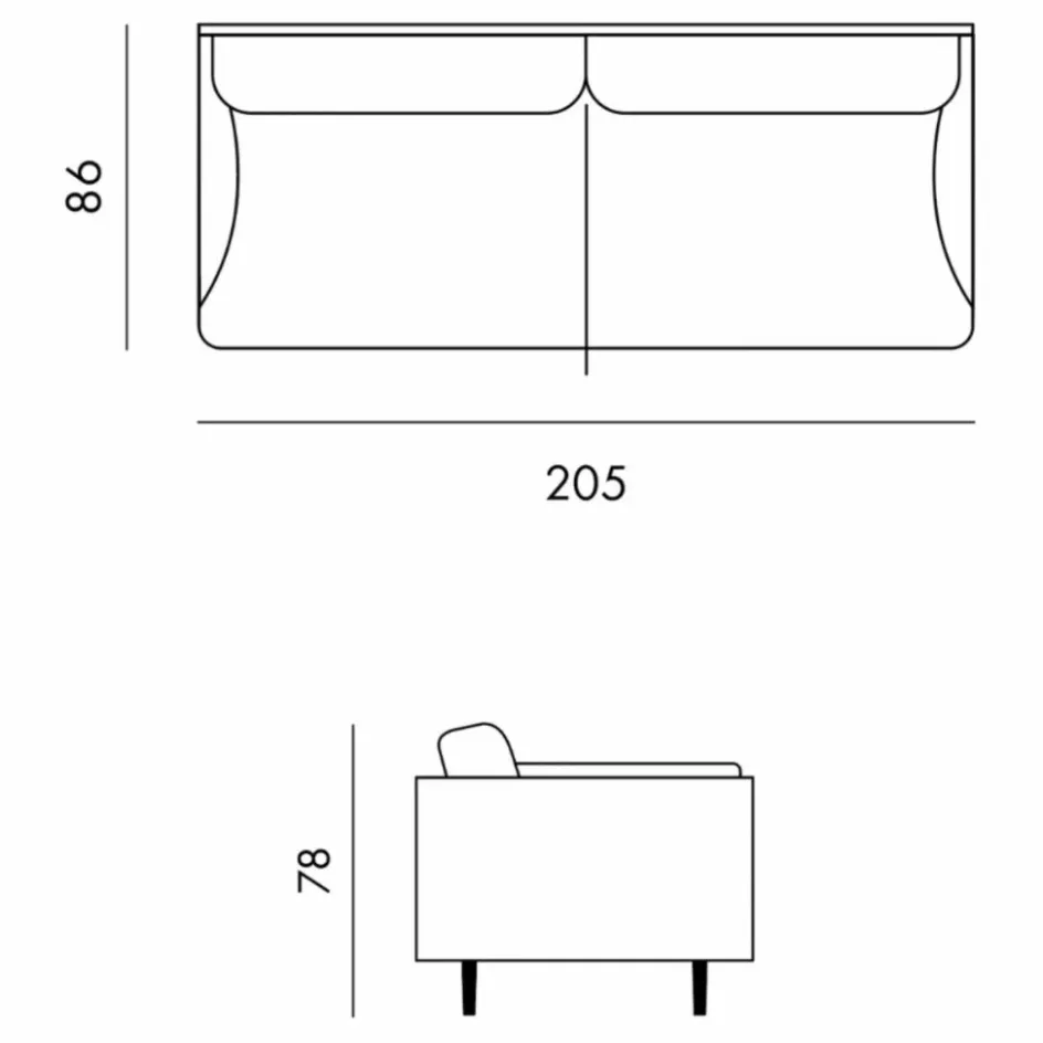 Panac Edition Canapé 3 places Isly en tissu chiné - 205 cm| Canapés, Fauteuils
