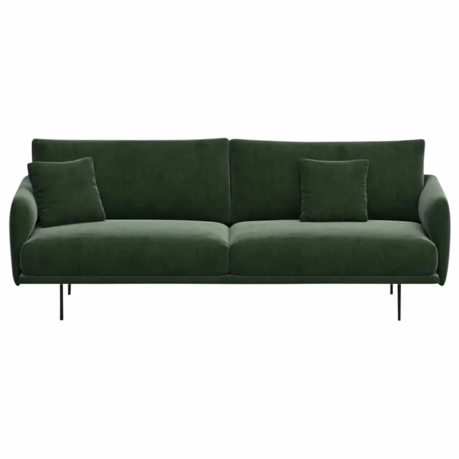 Panac Edition Canapé 3 places Isly en velours gratté - 205 cm || Canapés, Fauteuils
