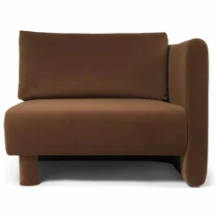 New Ferm Living Canapé Dase velours module droit | Marron